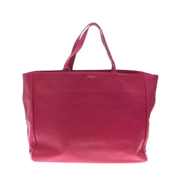 SAINT LAURENT PARIS Vorise 314252 Pink Leather Tote Bag - Picture 1 of 14